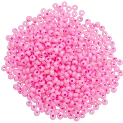 Rocaillespärlor 6/0, Skimrande pastell rosa