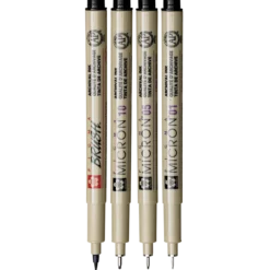 Sakura Pigma Micron set gray