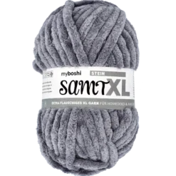SAMT XL sammetsgarn, stengrå