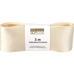 Satinband, creme