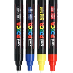 Set Posca Marker PC5, basfärger