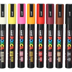 Set Posca Marker PC5M, varma kulörer