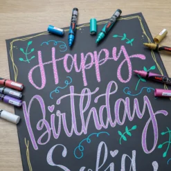 Set Uni Chalkmarker metallic