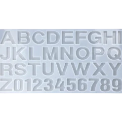 Silikonform alfabet