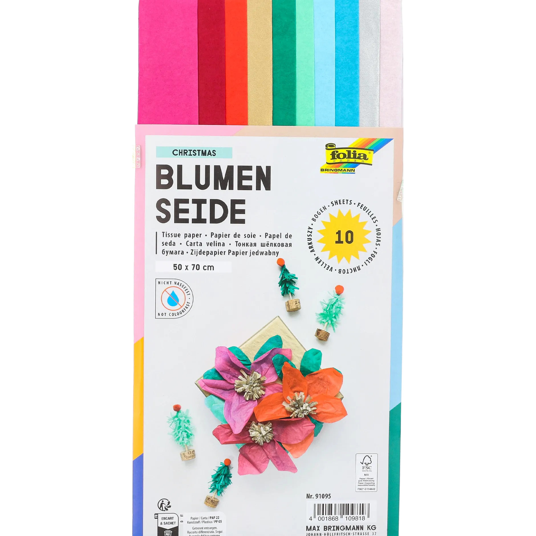 Silkespapper, Basfärger