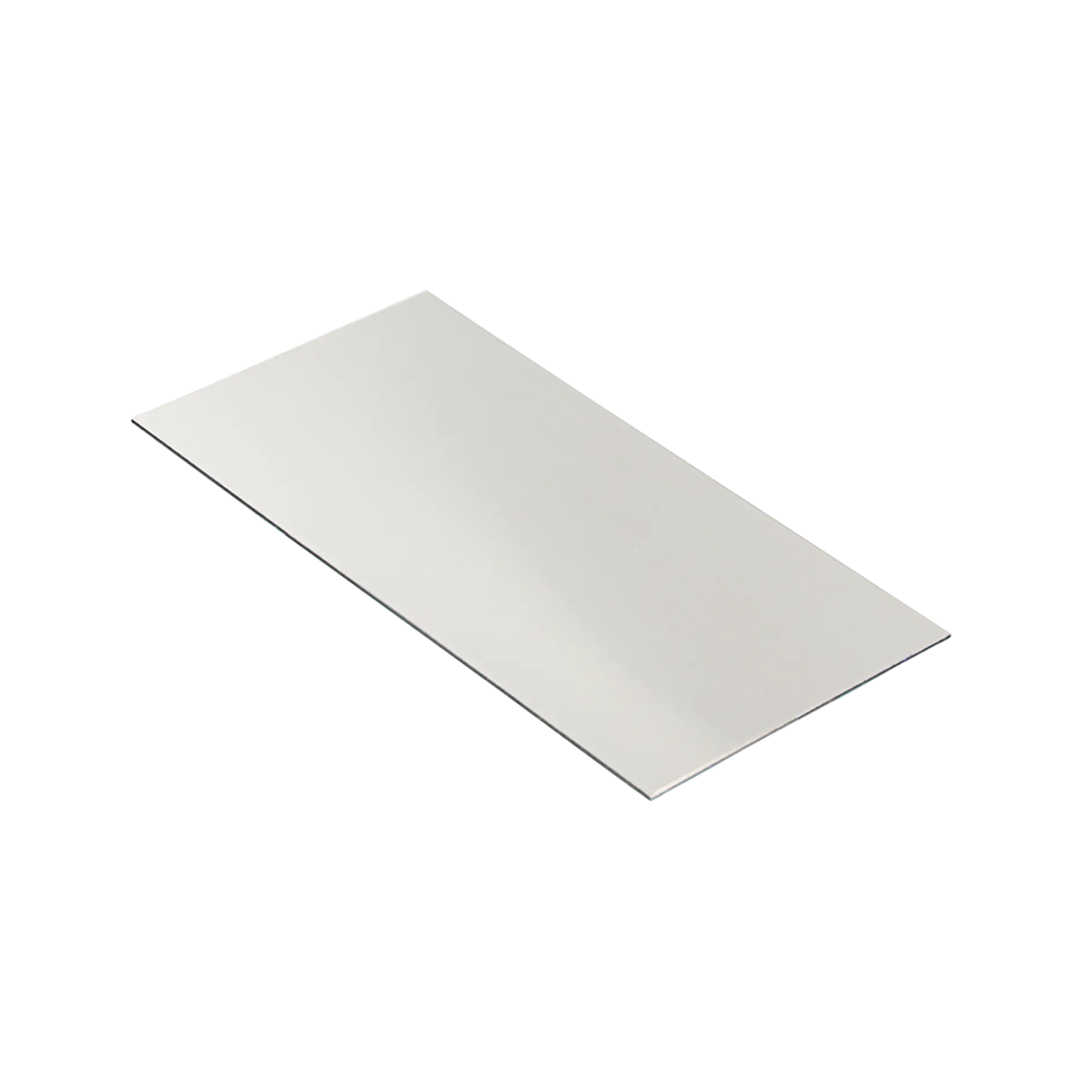 Silverplåt glödgad 5x10 cm, 1,2 mm