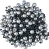 Silver / Svart pärlmix