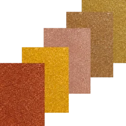 Självhäftande glitterpapper, jordfärger