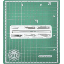Skärmatta och kniv set