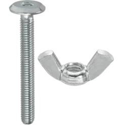 Skruvpack med vingmutter, M6x50 mm