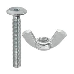 Skruvpack med vingmutter, M6x40 mm