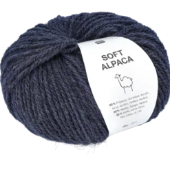 Soft Alpaca, marinblå