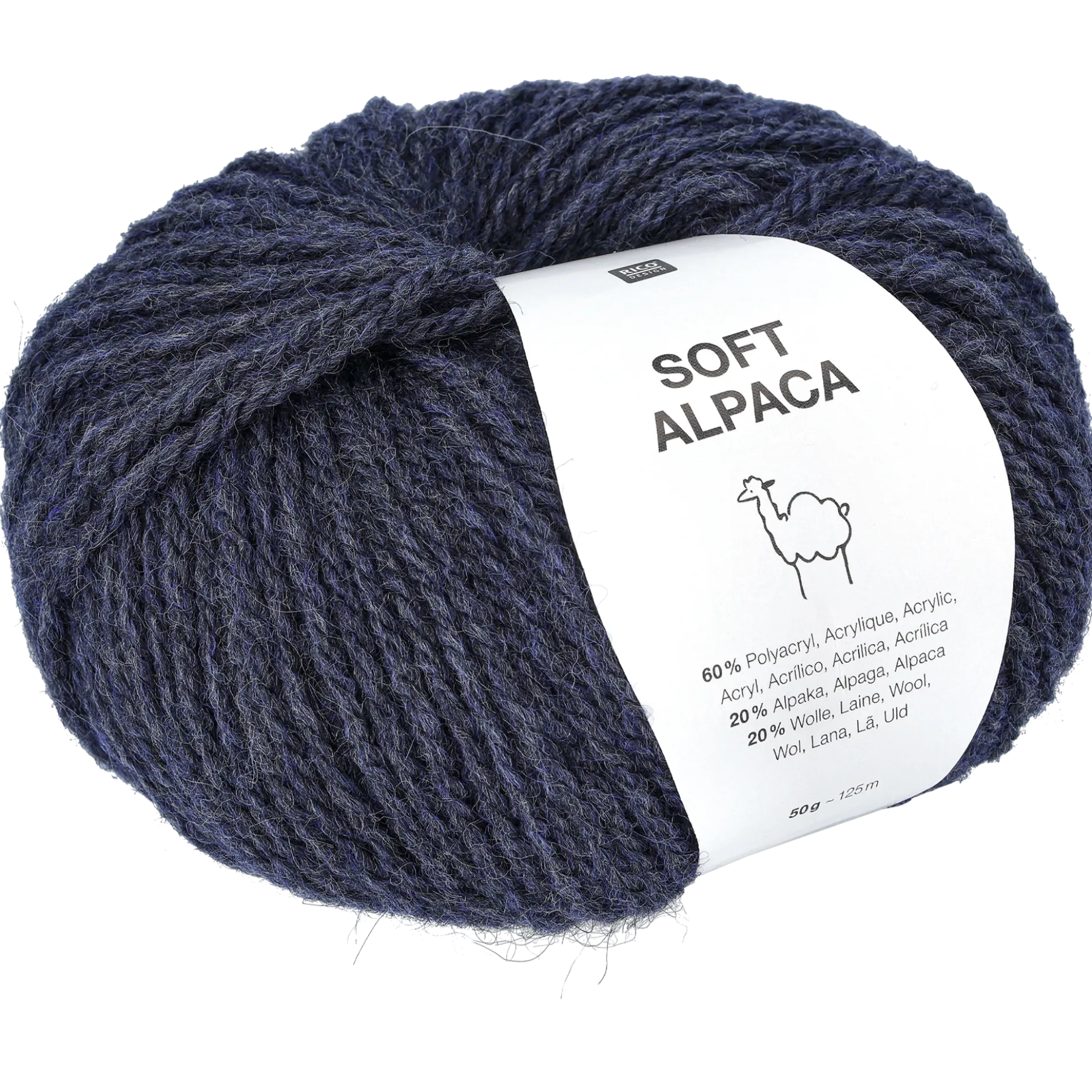 Soft Alpaca, marinblå