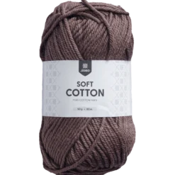 Soft Cotton bomullsgarn, brun