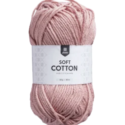 Soft Cotton bomullsgarn, gammalrosa