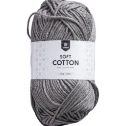 Soft Cotton bomullsgarn, grå