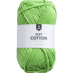 Soft Cotton bomullsgarn, limegrön