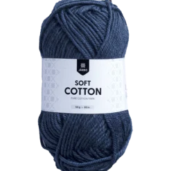 Soft Cotton bomullsgarn, marinblå
