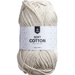 Soft Cotton bomullsgarn, natur