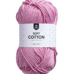 Soft Cotton bomullsgarn, rosa