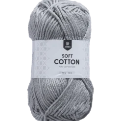 Soft Cotton bomullsgarn, silver