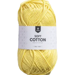 Soft Cotton bomullsgarn, solgul