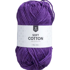 Soft Cotton bomullsgarn, violett