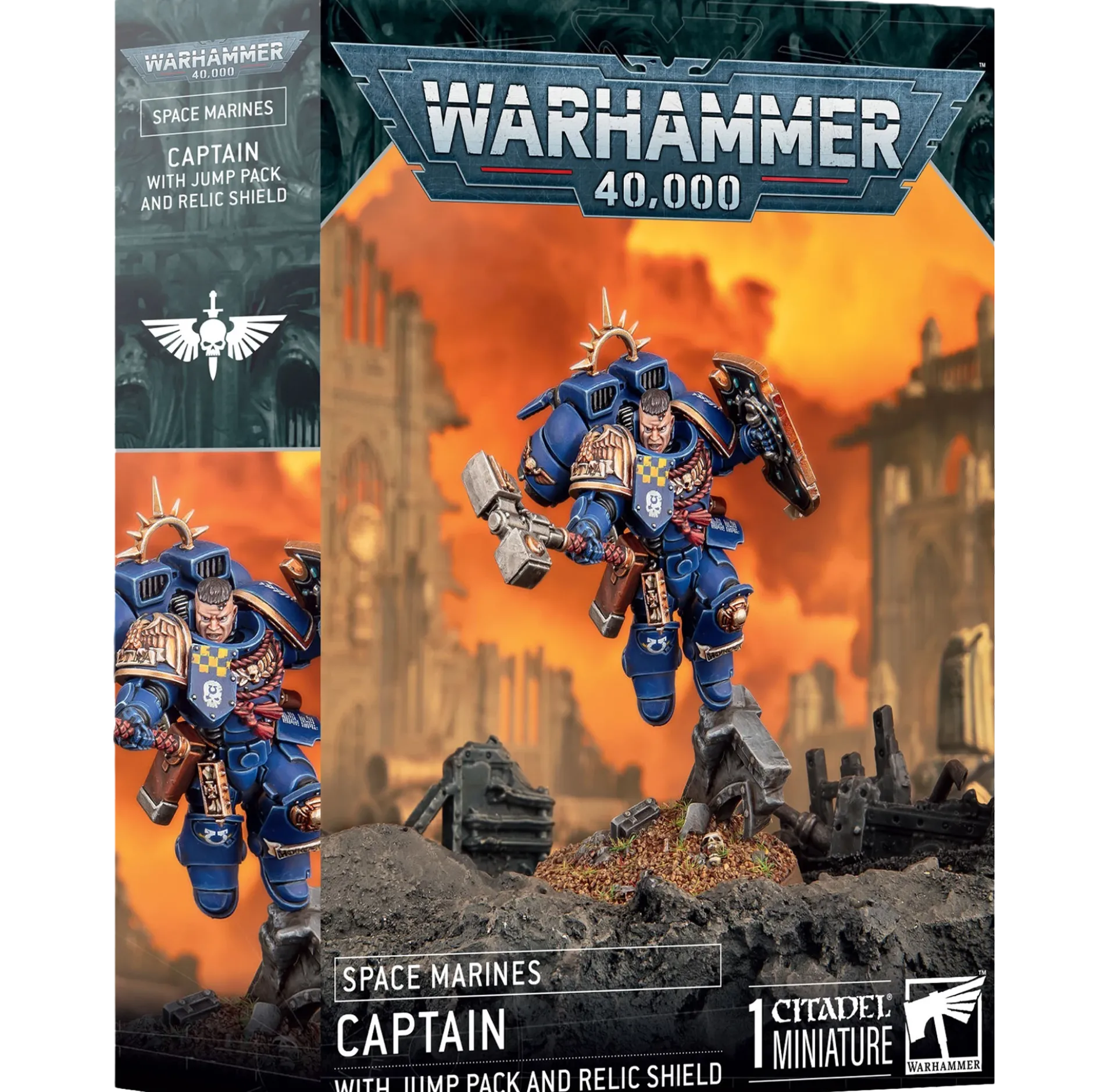 Space Marines: Captain with Jump Pack & Relic Shield