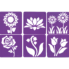 Stencil Blommor