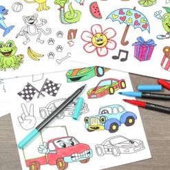 Stickers att färglägga