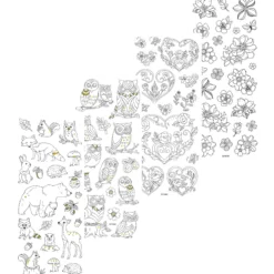 Stickers att färglägga, Natur