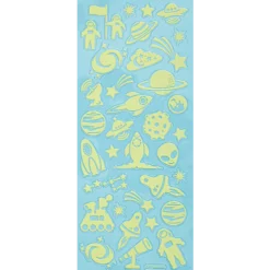 Stickers glow in the dark Space
