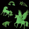 Stickers glow in the dark Unicorn