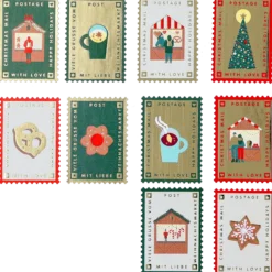 Stickers Julfrimärke