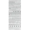 Stickers, silver