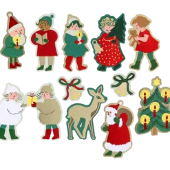 Stora klistermärken Jul, Figurer