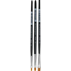 Syntetpenselset 3-pack flat