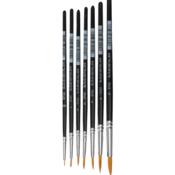 Syntetpenselset 7-p rund
