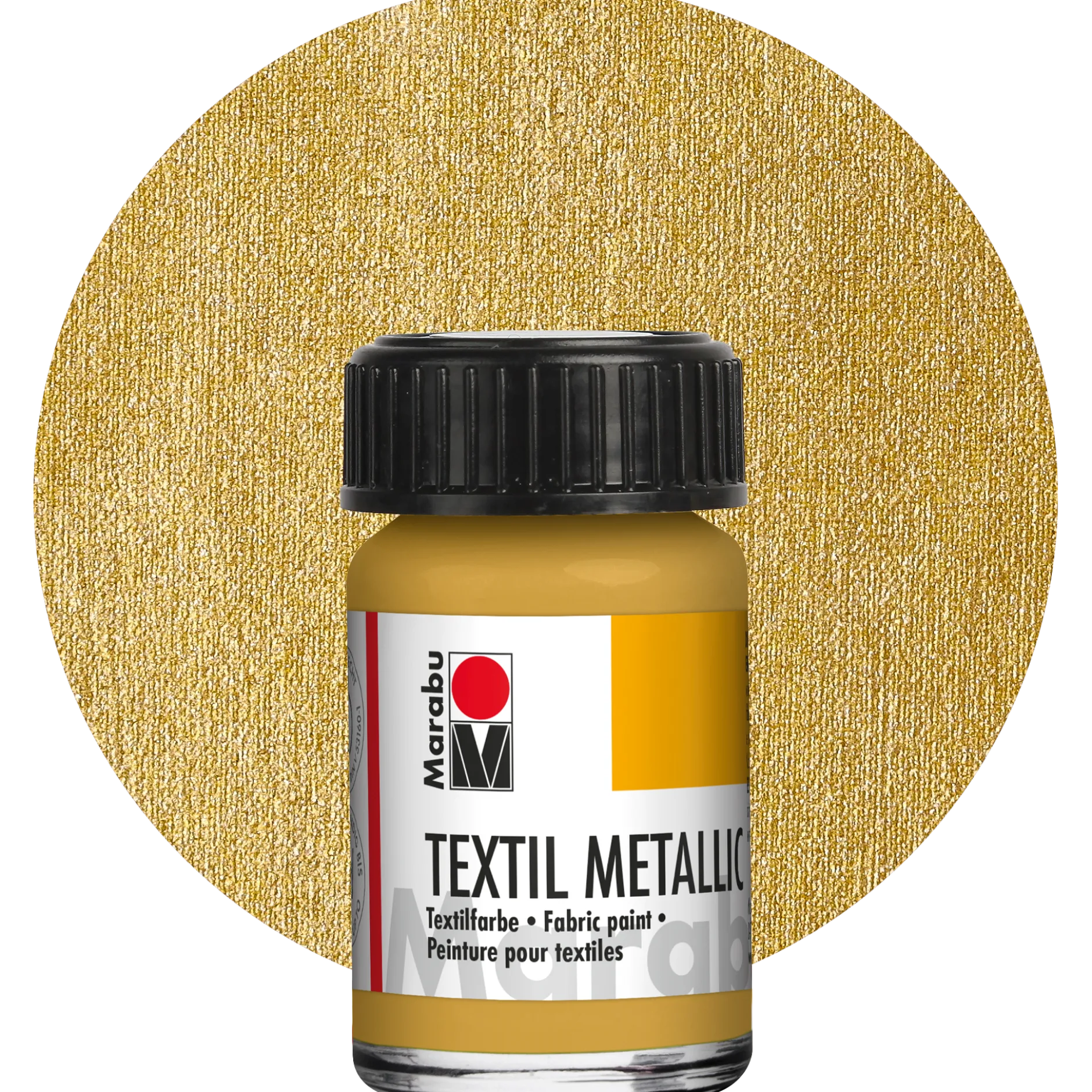 Textilfärg metallic, guld