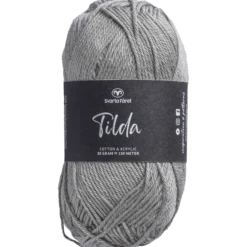 Tilda, bomull/akrylgarn, grå