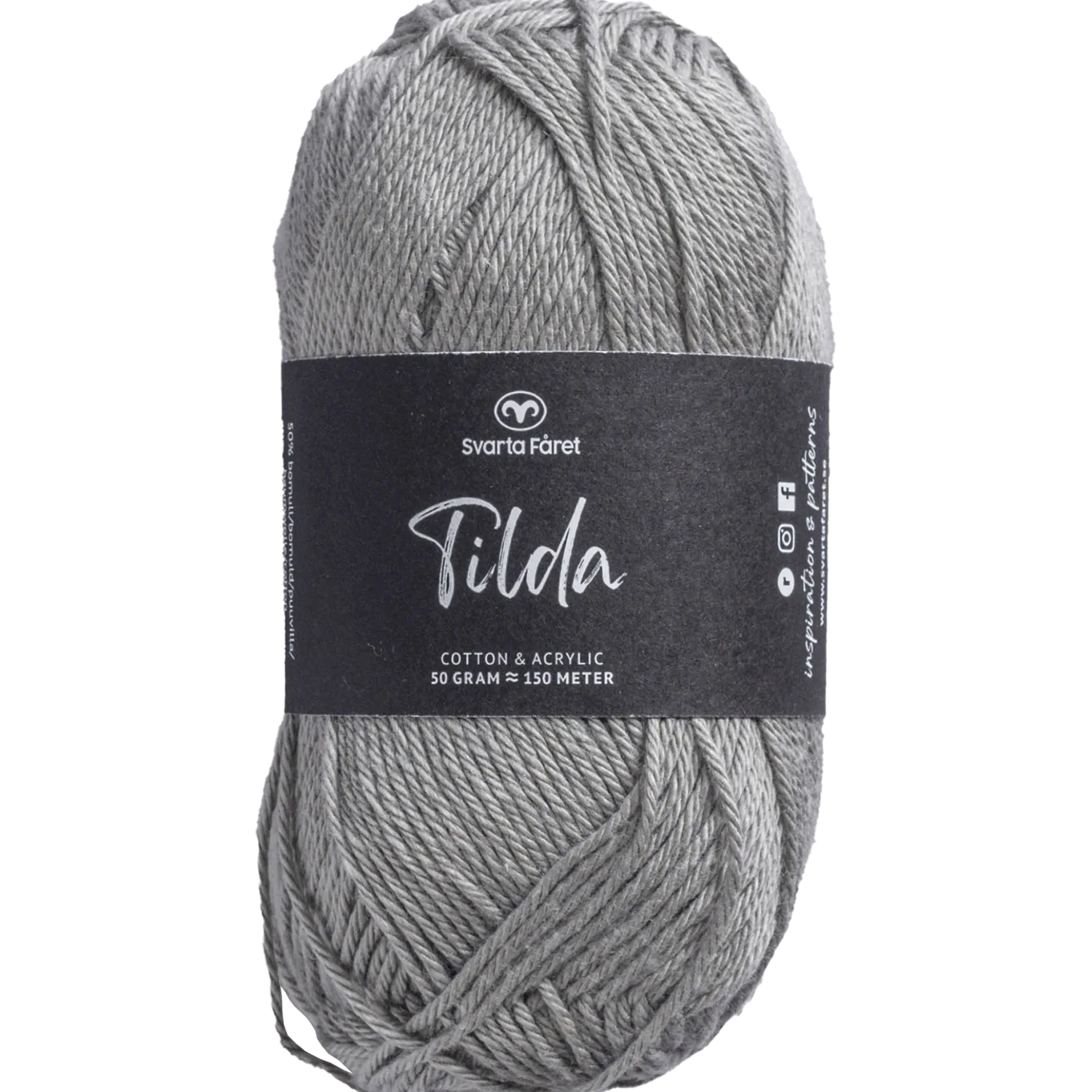 Tilda, bomull/akrylgarn, grå