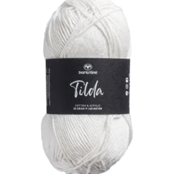 Tilda, bomull/akrylgarn, oblekt