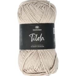 Tilda, bomull/akrylgarn, pärlgrå