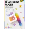 Transparent papper regnbåge