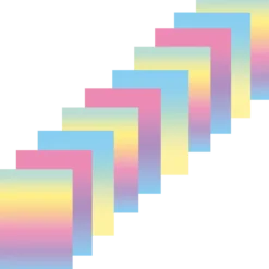 Transparent papper regnbåge