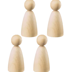 Träfigur 4-pack 100 mm