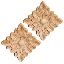 Träornament fyrkant, 45x45 mm