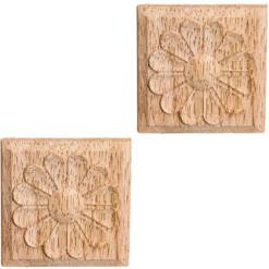 Träornament fyrkant, 50x50 mm