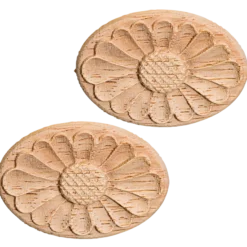 Träornament oval, 35x50 mm
