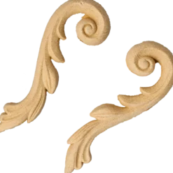 Träornament Snirkel 2-pack
